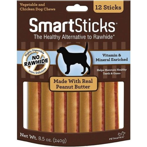 SmartBones SmartSticks Peanut Butter Flavor - 12 count SmartBones SmartSticks Peanut Butter Flavor - 12 count