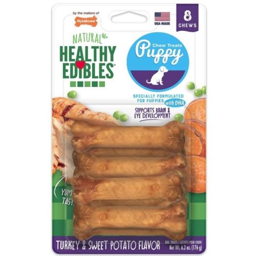 Nylabone Healthy Edibles DHA Omega-3 Puppy - Turkey & Sweet Potato Flavor - Petite (8 Pack) Nylabone Healthy Edibles DHA Omega-3 Puppy - Turkey & Sweet Potato Flavor - Petite (8 Pack)